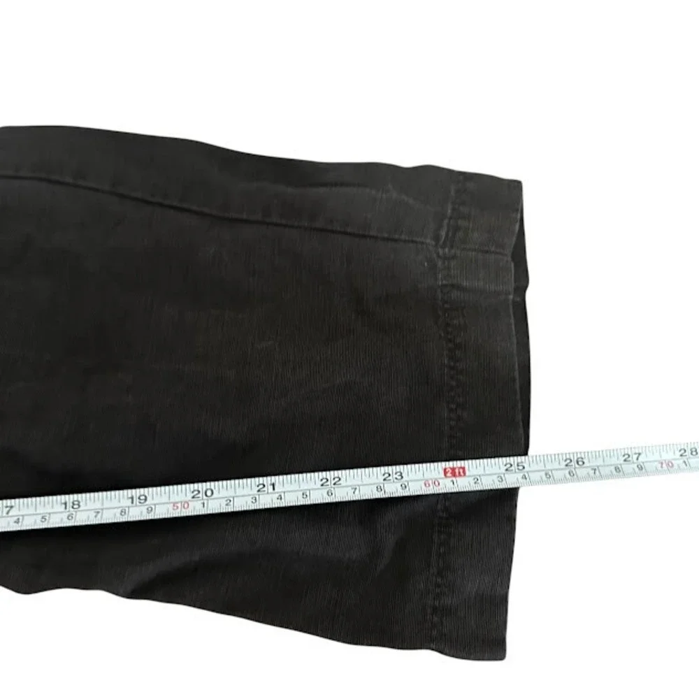 Aritzia Wilfred Black Linen Blend Allant Tie Front Wide Leg Ankle Pant Womens 00